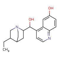 4-({5-ethyl-1-azabicyclo[2.2.2]octan-2-yl}(hydroxy)methyl)quinolin-6-ol