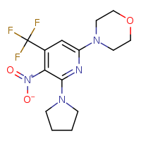 4-[5-nitro-6-(pyrrolidin-1-yl)-4-(trifluoromethyl)pyridin-2-yl]morpholine