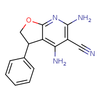 4,6-diamino-3-phenyl-2H,3H-furo[2,3-b]pyridine-5-carbonitrile