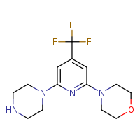 4-[6-(piperazin-1-yl)-4-(trifluoromethyl)pyridin-2-yl]morpholine