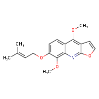 4,8-dimethoxy-7-[(3-methylbut-2-en-1-yl)oxy]furo[2,3-b]quinoline