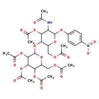 [4-(acetyloxy)-5-acetamido-6-(4-nitrophenoxy)-3-{[3,4,5-tris(acetyloxy)-6-[(acetyloxy)methyl]oxan-2-yl]oxy}oxan-2-yl]methyl acetate