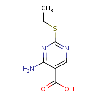 4-amino-2-(ethylsulfanyl)pyrimidine-5-carboxylic acid