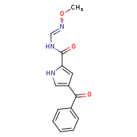 4-benzoyl-N-[(methoxyimino)methyl]-1H-pyrrole-2-carboxamide