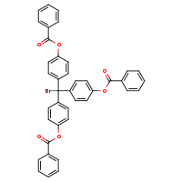 4-{bis[4-(benzoyloxy)phenyl](bromo)methyl}phenyl benzoate