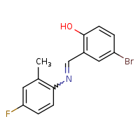 4-bromo-2-[(E)-[(4-fluoro-2-methylphenyl)imino]methyl]phenol