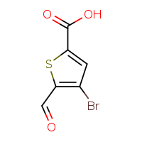 4-bromo-5-formylthiophene-2-carboxylic acid
