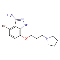 4-bromo-7-[3-(pyrrolidin-1-yl)propoxy]-1H-indazol-3-amine
