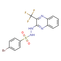 4-bromo-N'-[3-(trifluoromethyl)quinoxalin-2-yl]benzenesulfonohydrazide