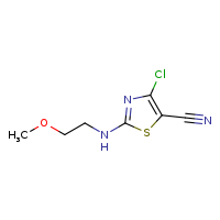 4-chloro-2-[(2-methoxyethyl)amino]-1,3-thiazole-5-carbonitrile