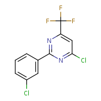 4-chloro-2-(3-chlorophenyl)-6-(trifluoromethyl)pyrimidine