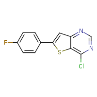 4-chloro-6-(4-fluorophenyl)thieno[3,2-d]pyrimidine