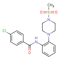 4-chloro-N-[2-(4-methanesulfonylpiperazin-1-yl)phenyl]benzamide