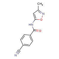 4-cyano-N-(3-methyl-1,2-oxazol-5-yl)benzamide