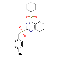 4-(cyclohexanesulfonyl)-2-[(4-methylphenyl)methanesulfonyl]-5,6,7,8-tetrahydroquinazoline