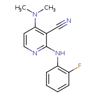 4-(dimethylamino)-2-[(2-fluorophenyl)amino]pyridine-3-carbonitrile