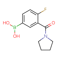 4-fluoro-3-(pyrrolidine-1-carbonyl)phenylboronic acid