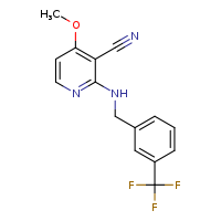 4-methoxy-2-({[3-(trifluoromethyl)phenyl]methyl}amino)pyridine-3-carbonitrile