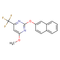 4-methoxy-2-(naphthalen-2-yloxy)-6-(trifluoromethyl)pyrimidine