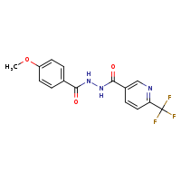 4-methoxy-N'-[6-(trifluoromethyl)pyridine-3-carbonyl]benzohydrazide