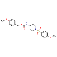 (4-methoxyphenyl)methyl N-[1-(4-methoxybenzenesulfonyl)piperidin-4-yl]carbamate