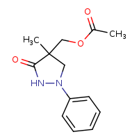 (4-methyl-3-oxo-1-phenylpyrazolidin-4-yl)methyl acetate