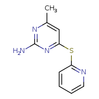4-methyl-6-(pyridin-2-ylsulfanyl)pyrimidin-2-amine