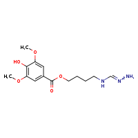 4-(N'-aminomethanimidamido)butyl 4-hydroxy-3,5-dimethoxybenzoate