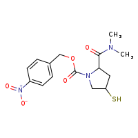 (4-nitrophenyl)methyl 2-(dimethylcarbamoyl)-4-sulfanylpyrrolidine-1-carboxylate