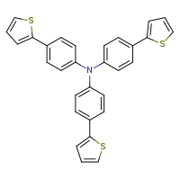 4-(thiophen-2-yl)-N,N-bis[4-(thiophen-2-yl)phenyl]aniline