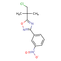 5-(1-chloro-2-methylpropan-2-yl)-3-(3-nitrophenyl)-1,2,4-oxadiazole