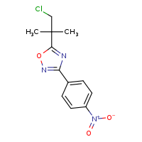 5-(1-chloro-2-methylpropan-2-yl)-3-(4-nitrophenyl)-1,2,4-oxadiazole