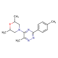 5-(2,6-dimethylmorpholin-4-yl)-6-methyl-3-(4-methylphenyl)-1,2,4-triazine
