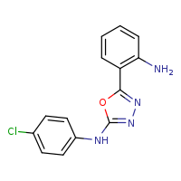 5-(2-aminophenyl)-N-(4-chlorophenyl)-1,3,4-oxadiazol-2-amine