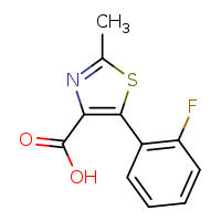 5-(2-fluorophenyl)-2-methyl-1,3-thiazole-4-carboxylic acid