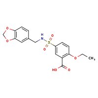 5-[(2H-1,3-benzodioxol-5-ylmethyl)sulfamoyl]-2-ethoxybenzoic acid