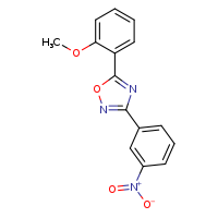 5-(2-methoxyphenyl)-3-(3-nitrophenyl)-1,2,4-oxadiazole