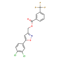 [5-(3,4-dichlorophenyl)-1,2-oxazol-3-yl]methyl 3-(trifluoromethyl)benzoate