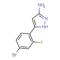 5-(4-bromo-2-fluorophenyl)-1H-pyrazol-3-amine