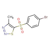 5-(4-bromobenzenesulfonyl)-4-methyl-1,2,3-thiadiazole