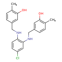 5-{[(4-chloro-2-{[(3-hydroxy-4-methylphenyl)methyl]amino}phenyl)amino]methyl}-2-methylphenol