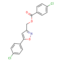 [5-(4-chlorophenyl)-1,2-oxazol-3-yl]methyl 4-chlorobenzoate