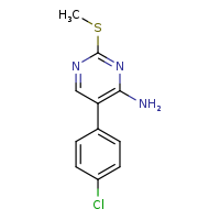 5-(4-chlorophenyl)-2-(methylsulfanyl)pyrimidin-4-amine