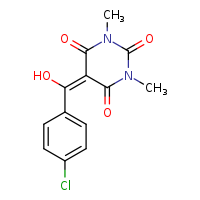 5-[(4-chlorophenyl)(hydroxy)methylidene]-1,3-dimethyl-1,3-diazinane-2,4,6-trione