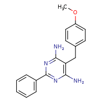 5-[(4-methoxyphenyl)methyl]-2-phenylpyrimidine-4,6-diamine