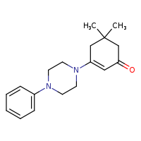 5,5-dimethyl-3-(4-phenylpiperazin-1-yl)cyclohex-2-en-1-one