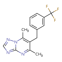 5,7-dimethyl-6-{[3-(trifluoromethyl)phenyl]methyl}-[1,2,4]triazolo[1,5-a]pyrimidine