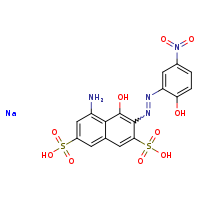 5-amino-4-hydroxy-3-[(1E)-2-(2-hydroxy-5-nitrophenyl)diazen-1-yl]naphthalene-2,7-disulfonic acid sodium