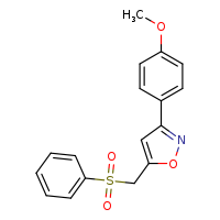 5-[(benzenesulfonyl)methyl]-3-(4-methoxyphenyl)-1,2-oxazole