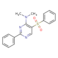 5-(benzenesulfonyl)-N,N-dimethyl-2-phenylpyrimidin-4-amine